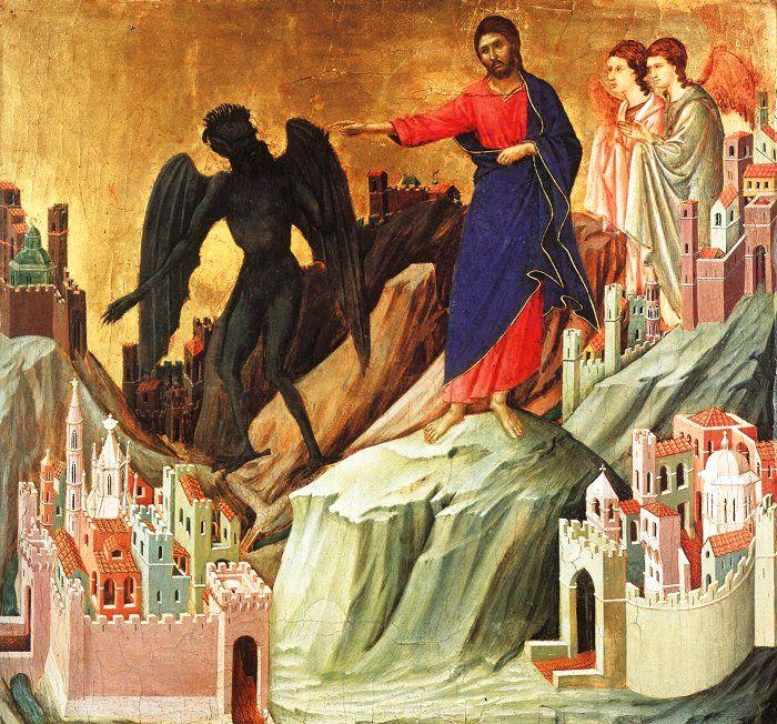 Duccio di Buoninsegna Temptation on the Mount Sweden oil painting art